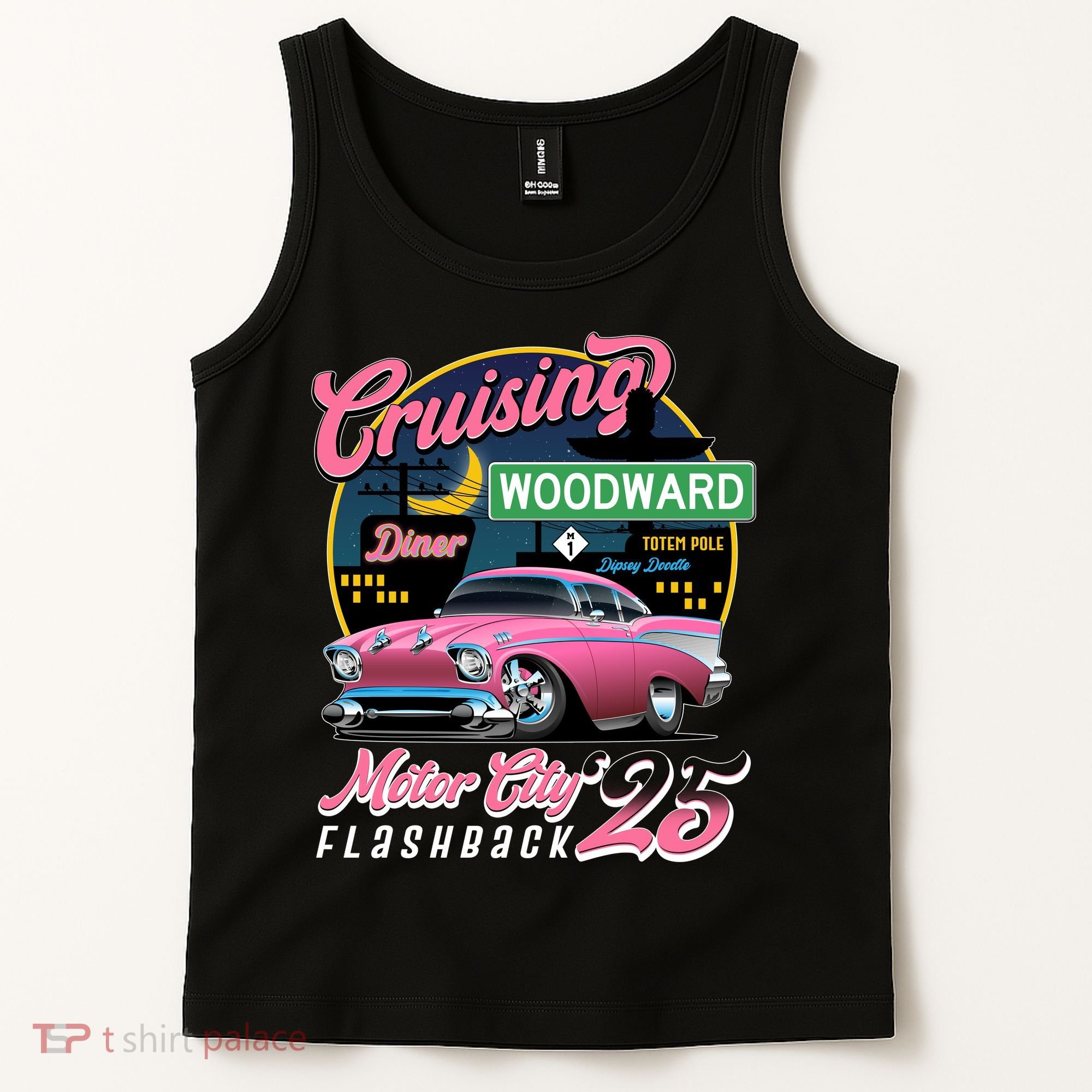 Cruising Woodward Motor City Flashback 2025 Tank Top