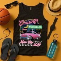 Cruising Woodward Motor City Flashback 2025 Tank Top thumb 4