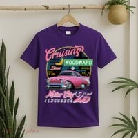 Cruising Woodward Motor City Flashback 2025 T-Shirt thumb 2