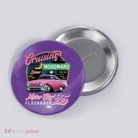 Cruising Woodward Motor City Flashback 2025 Button thumb 0