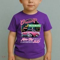 Cruising Woodward Motor City Flashback 2025 Toddler T-Shirt thumb 2