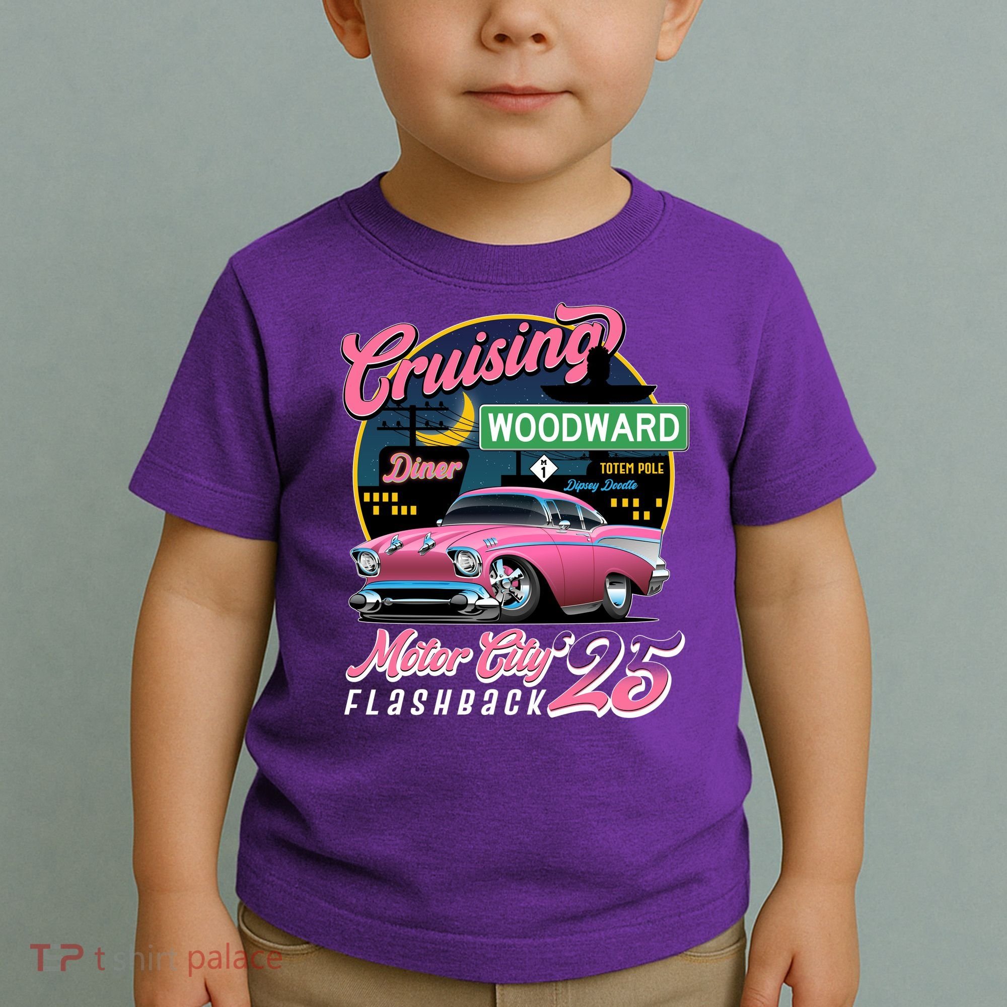 Cruising Woodward Motor City Flashback 2025 Toddler T-Shirt