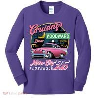 Cruising Woodward Motor City Flashback 2025 Kids Long Sleeve Shirt thumb 0