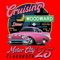 Cruising Woodward Motor City Flashback 2025 Santa Hat thumb 1