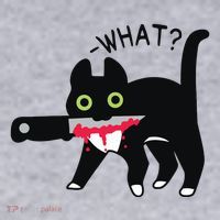 Cat What Murderous Tuxedo Cat With Knife Halloween Costume Women's Sweatshirt thumb 2