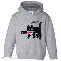 Cat What Murderous Tuxedo Cat With Knife Halloween Costume Toddler Hoodie thumb 0