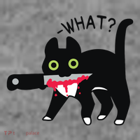 Cat What Murderous Tuxedo Cat With Knife Halloween Costume Toddler Hoodie thumb 2
