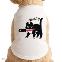 Cat What Murderous Tuxedo Cat With Knife Halloween Costume Doggie Tank thumb 0