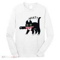 Cat What Murderous Tuxedo Cat With Knife Halloween Costume Long Sleeve Shirt thumb 0