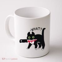 Cat What Murderous Tuxedo Cat With Knife Halloween Costume Coffee Mug thumb 0