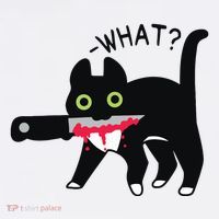 Cat What Murderous Tuxedo Cat With Knife Halloween Costume Polo thumb 3