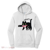 Cat What Murderous Tuxedo Cat With Knife Halloween Costume Women's Hoodie thumb 0