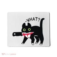 Cat What Murderous Tuxedo Cat With Knife Halloween Costume Mousepad thumb 0