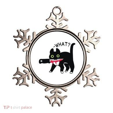 Cat What Murderous Tuxedo Cat With Knife Halloween Costume Ornament