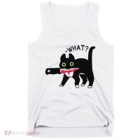 Cat What Murderous Tuxedo Cat With Knife Halloween Costume Tank Top thumb 0
