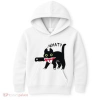 Cat What Murderous Tuxedo Cat With Knife Halloween Costume Kids Hoodie thumb 0