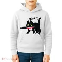 Cat What Murderous Tuxedo Cat With Knife Halloween Costume Kids Hoodie thumb 4