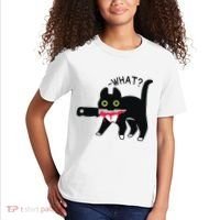 Cat What Murderous Tuxedo Cat With Knife Halloween Costume Kids T-Shirt thumb 2