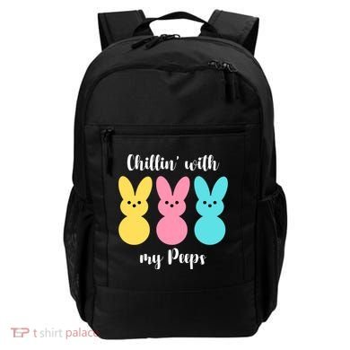 Chillin With My Peeps Easter Bunny Funny Cute Backpack