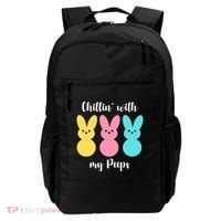 Chillin With My Peeps Easter Bunny Funny Cute Backpack thumb 0