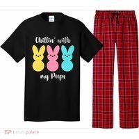 Chillin With My Peeps Easter Bunny Funny Cute Pajama Set thumb 0