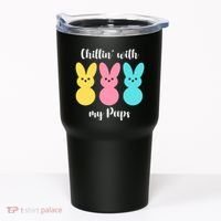 Chillin With My Peeps Easter Bunny Funny Cute Tumbler thumb 0