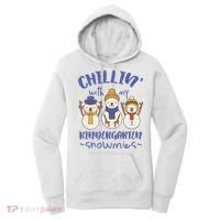 Chillin With My Kindergarten Snowmies Cute Winter Women's Hoodie thumb 0