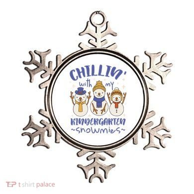 Chillin With My Kindergarten Snowmies Cute Winter Ornament