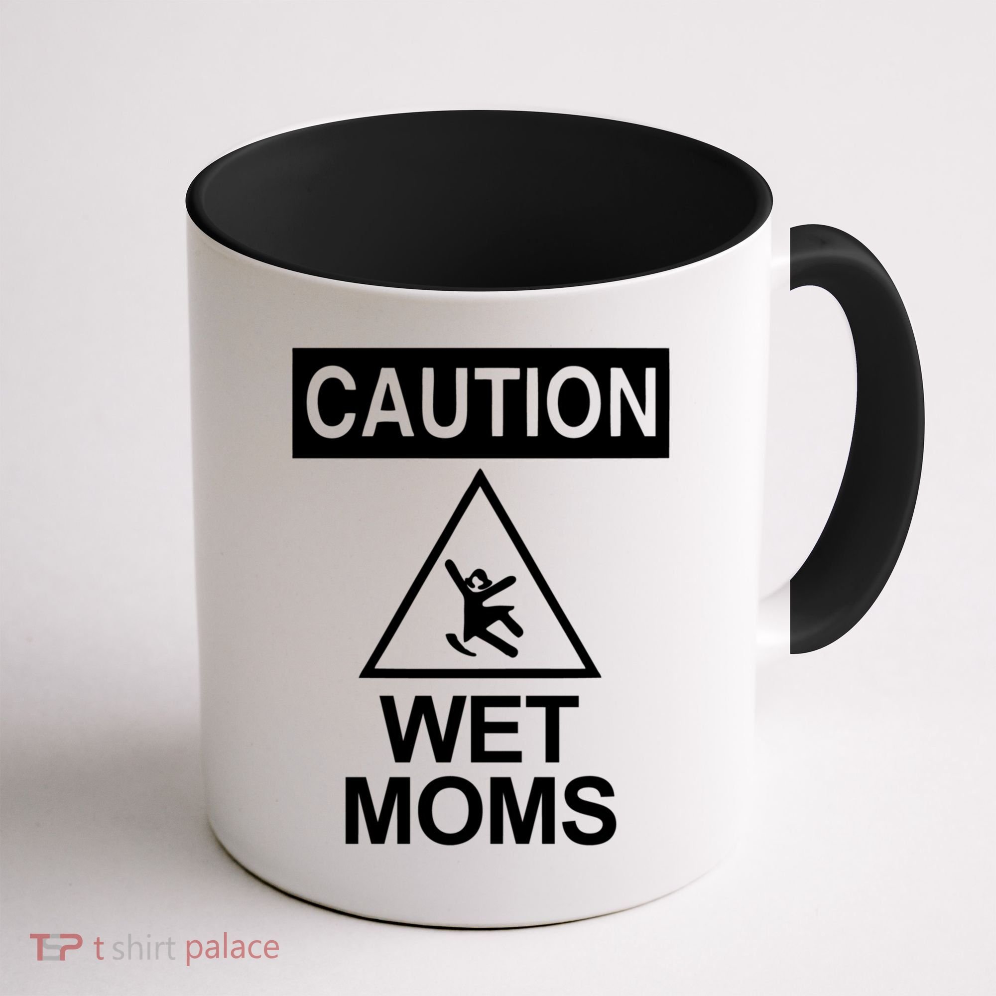 Caution: Wet Moms Funny Gift Funny Saying Sarcastic Cute Cool Novelty Cute Gift Coffee Mug