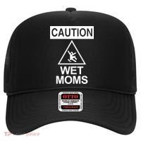 Caution: Wet Moms Funny Gift Funny Saying Sarcastic Cute Cool Novelty Cute Gift Hat thumb 0