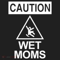 Caution: Wet Moms Funny Gift Funny Saying Sarcastic Cute Cool Novelty Cute Gift Hat thumb 2