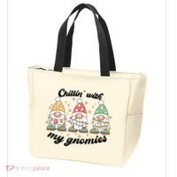 Chillin With My Gnomies Christmas Holiday Tote Bag thumb 3