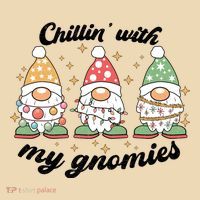 Chillin With My Gnomies Christmas Holiday Tote Bag thumb 4