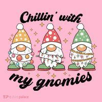 Chillin With My Gnomies Christmas Holiday Coaster thumb 2