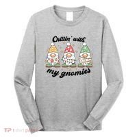 Chillin With My Gnomies Christmas Holiday Long Sleeve Shirt thumb 0