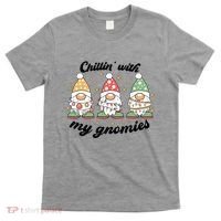 Chillin With My Gnomies Christmas Holiday T-Shirt thumb 0