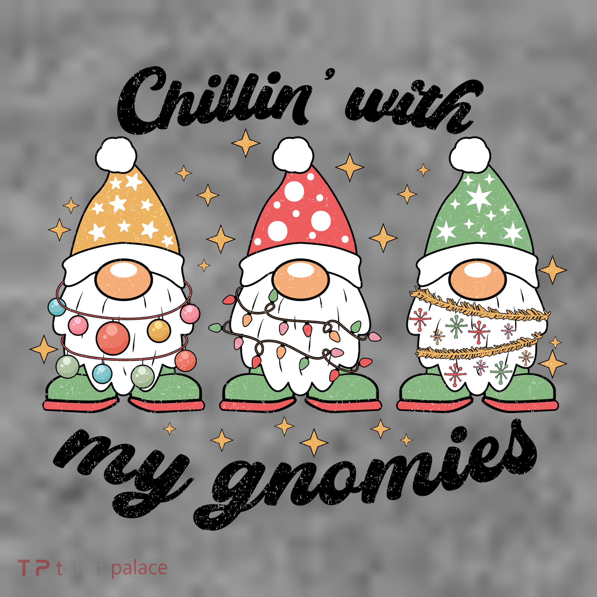 Chillin With My Gnomies Christmas Holiday Women's Hoodie