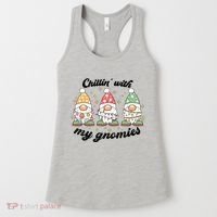 Chillin With My Gnomies Christmas Holiday Women's Tank Top thumb 0