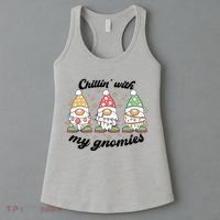 Chillin With My Gnomies Christmas Holiday Women's Tank Top thumb 3
