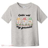 Chillin With My Gnomies Christmas Holiday Toddler T-Shirt thumb 0