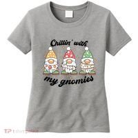 Chillin With My Gnomies Christmas Holiday Women's T-Shirt thumb 0