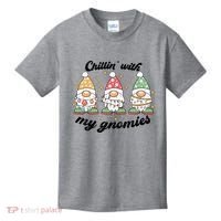 Chillin With My Gnomies Christmas Holiday Kids T-Shirt thumb 0