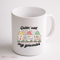 Chillin With My Gnomies Christmas Holiday Coffee Mug thumb 1