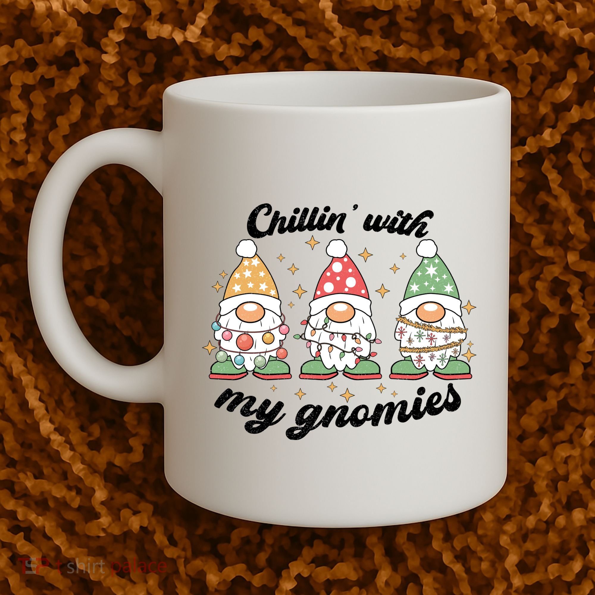Chillin With My Gnomies Christmas Holiday Coffee Mug
