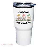 Chillin With My Gnomies Christmas Holiday Tumbler thumb 0