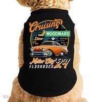 Cruising Woodward Motor City Flashback 2024 Orange Version Doggie Tank thumb 0
