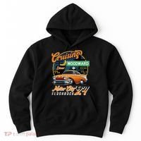 Cruising Woodward Motor City Flashback 2024 Orange Version Hoodie thumb 0