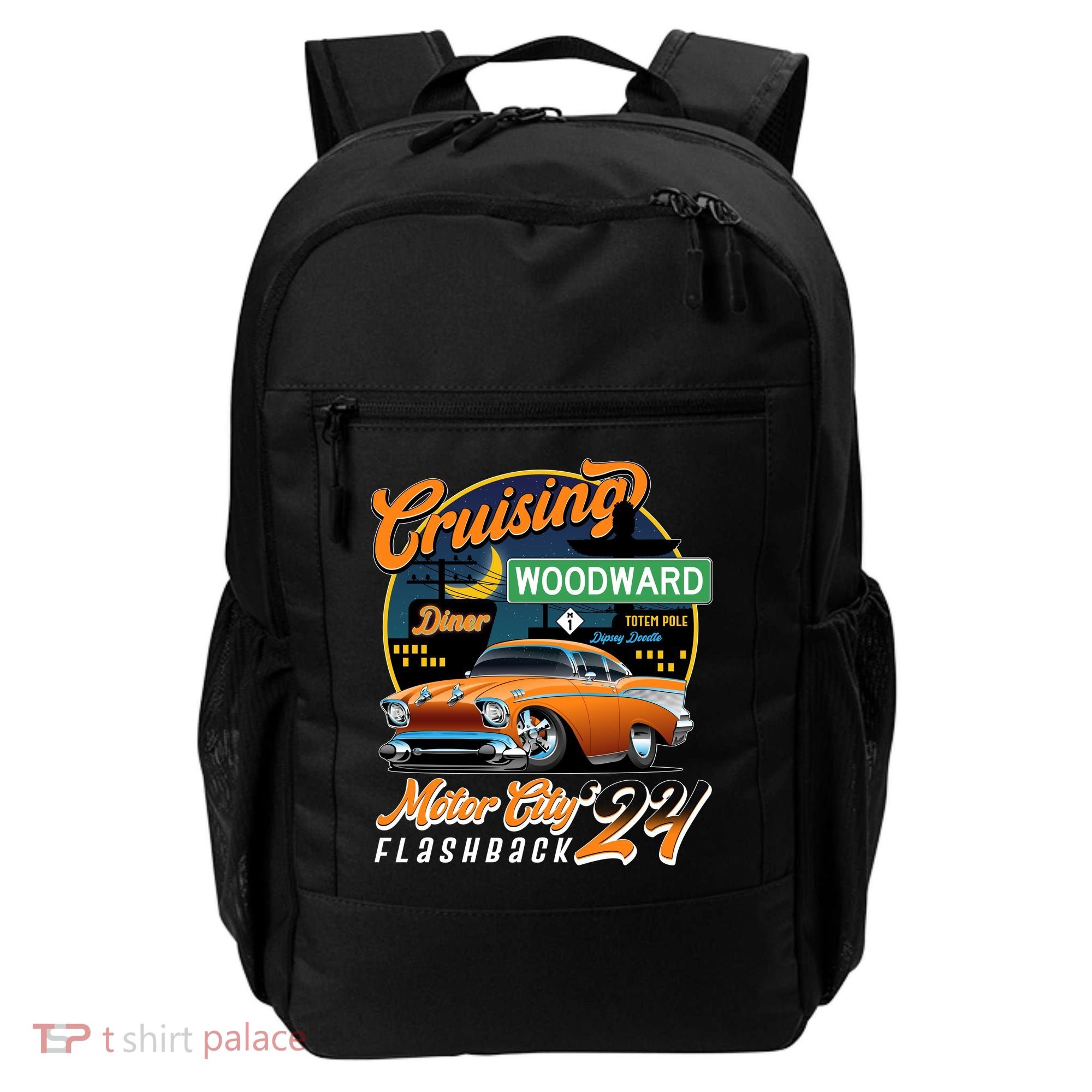 Cruising Woodward Motor City Flashback 2024 Orange Version Backpack