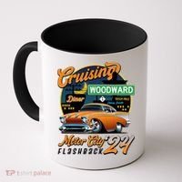 Cruising Woodward Motor City Flashback 2024 Orange Version Coffee Mug thumb 0