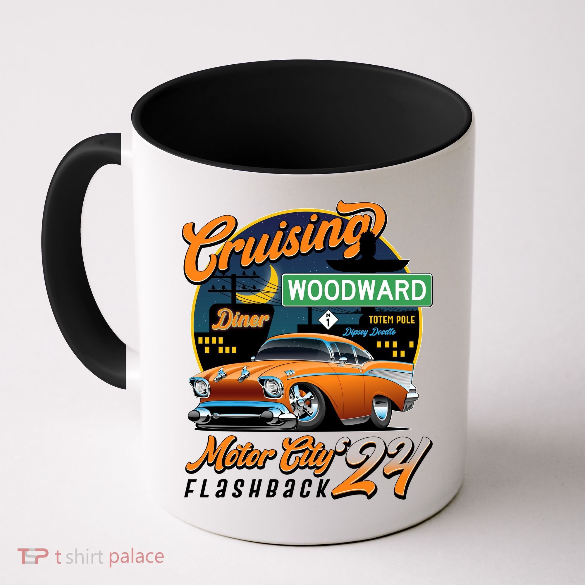 Cruising Woodward Motor City Flashback 2024 Orange Version Coffee Mug
